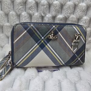 Vivienne Westwood Blue and White Plaid Women's Bag